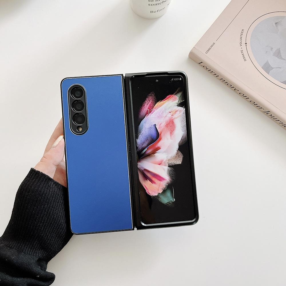 For Samsung Galaxy Z Fold4 5G Aluminum Foldable Phone Case - Black