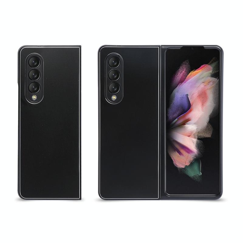 For Samsung Galaxy Z Fold4 5G Aluminum Foldable Phone Case - Black
