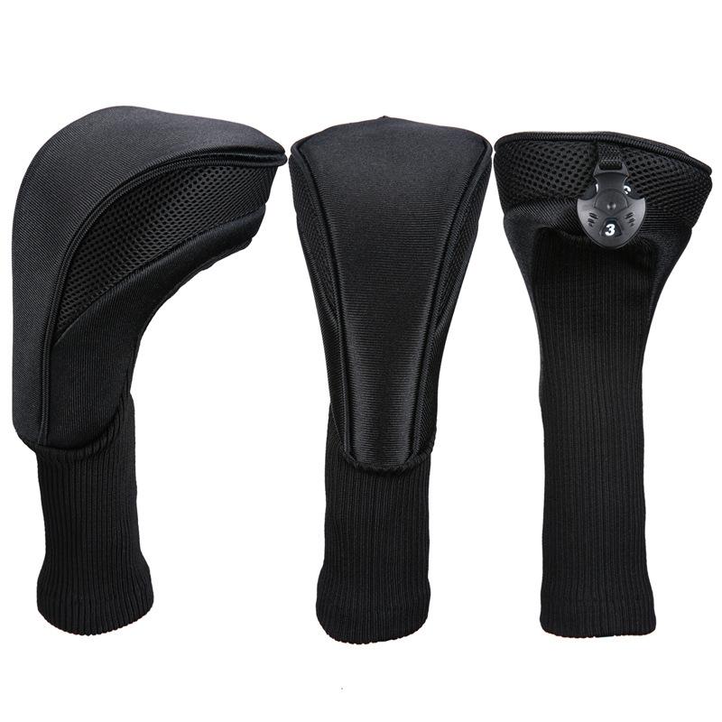 3-in-1 Golf Club Head Cover - No.1 No.3 No.5 - Protective - Red
