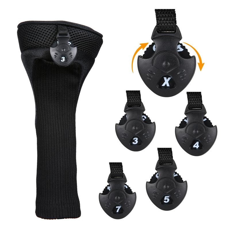 3-in-1 Golf Club Head Cover - No.1 No.3 No.5 - Protective - Red