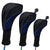 3-in-1 Golf Club Head Cover - No.1 No.3 No.5 - Protective - Red