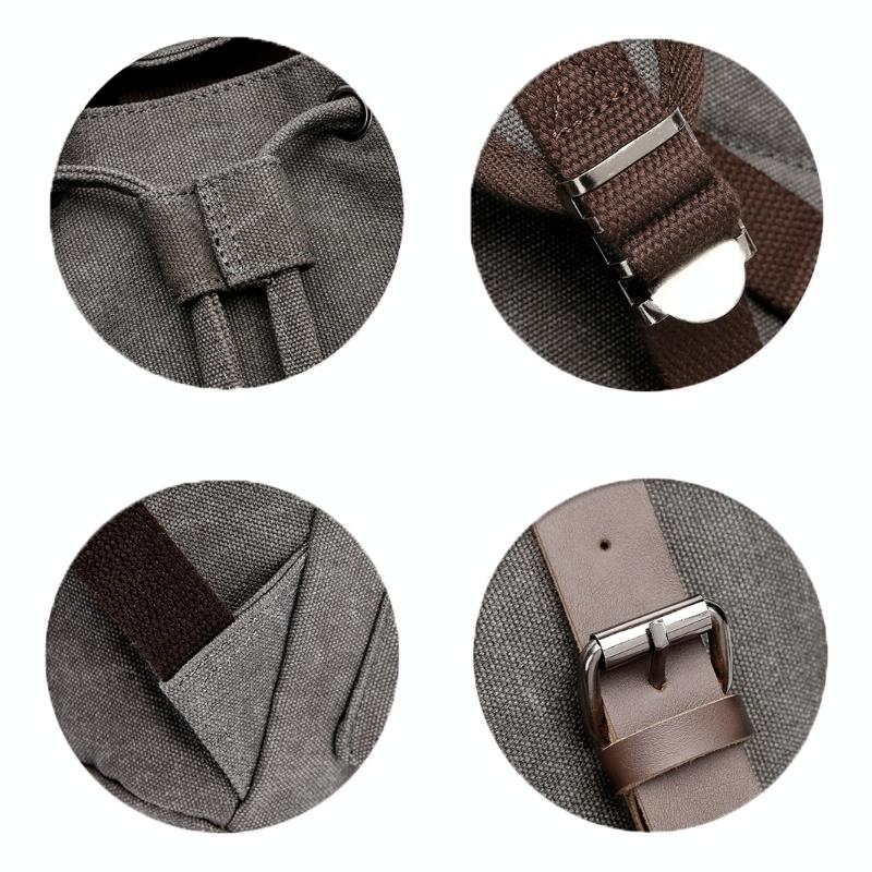 Student Canvas Backpack - Compact And Stylish - Navy