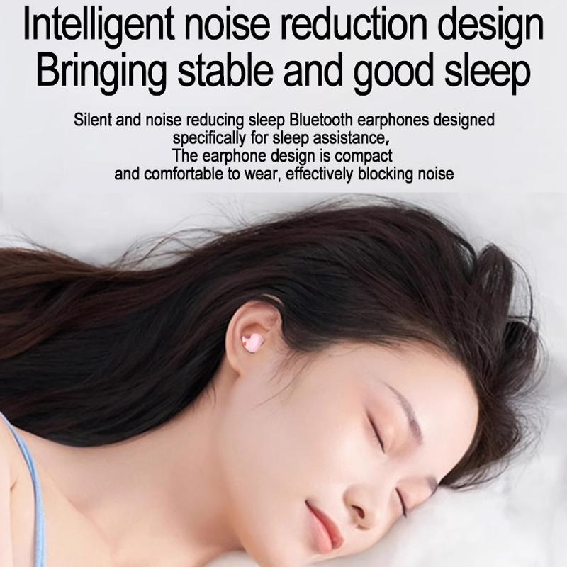 Coconut Ball Bluetooth Earphones with Charging Case - Pink