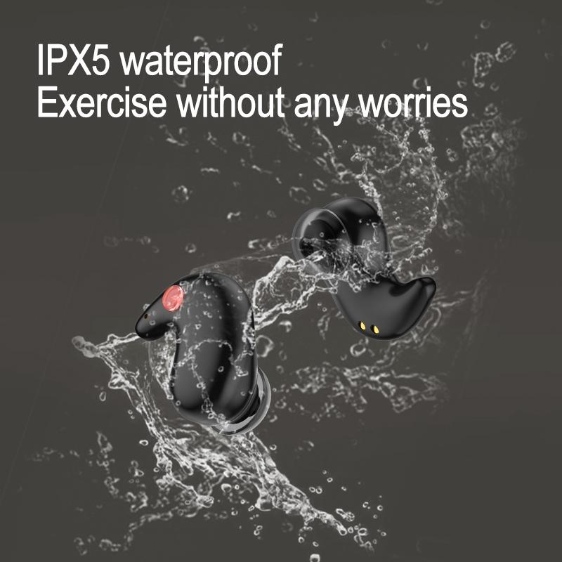 Coconut Ball Bluetooth Earphones with Charging Case - Pink