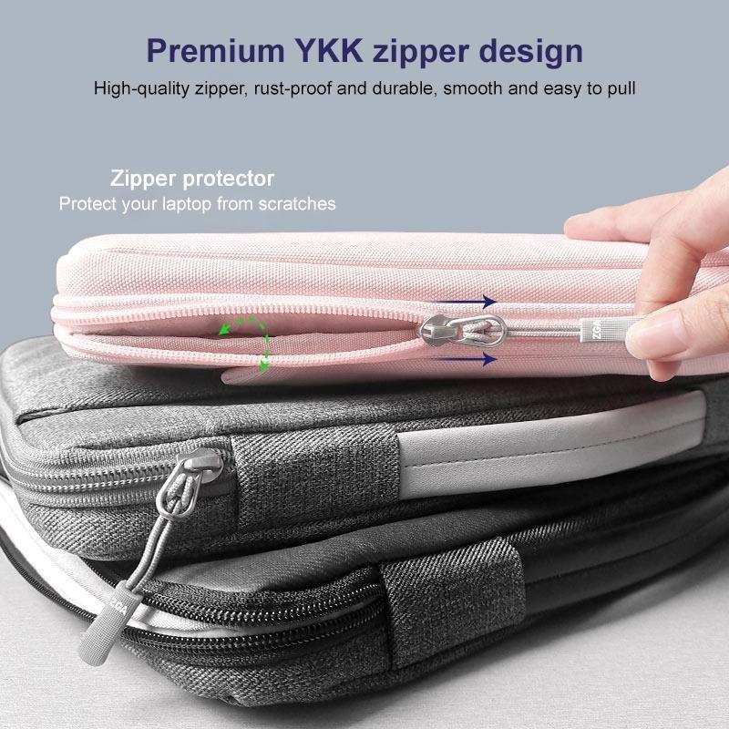 14 Inch Waterproof Laptop Handbag In Bg-01 Design - Grey - 14 Inch
