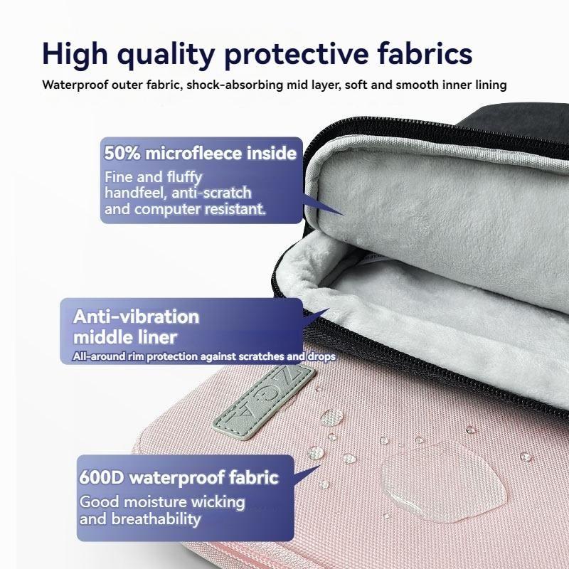 14 Inch Waterproof Laptop Handbag In Bg-01 Design - Grey - 14 Inch