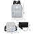 Versatile Student Backpack with Usb Port - College Style - Blue