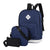 Versatile Student Backpack with Usb Port - College Style - Blue
