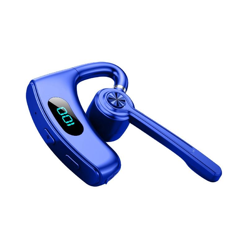 Bone Conduction Gaming Bluetooth Earphones with Noise Reduction - Blue