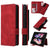 For Samsung Galaxy Z Fold4 5G Foldable Leather Case - Detachable - Red