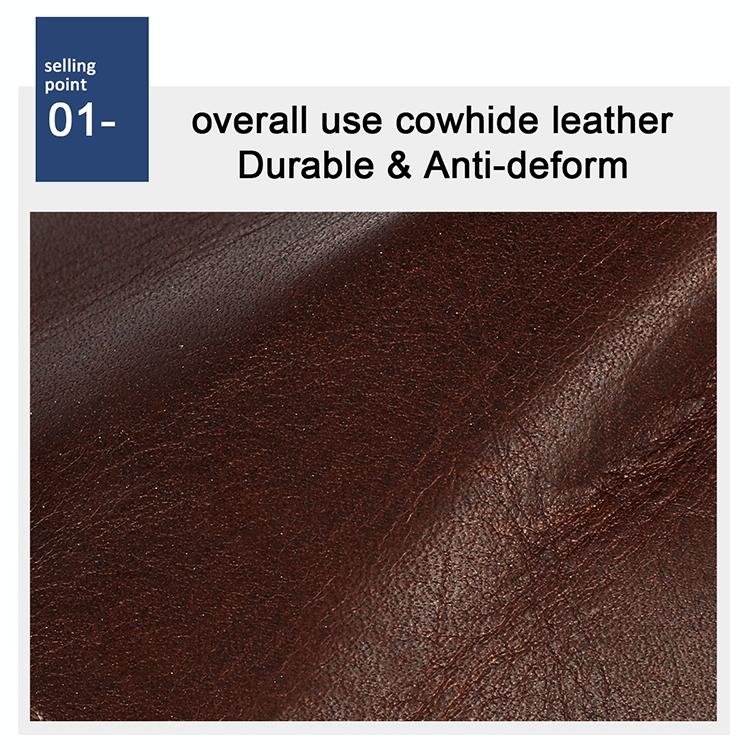 Leather Rfid Wallet with Card Slots for Men - 8020 Coffee