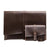 Versatile Leather Laptop Bag With Cable Winder - Fits 12 Macbook Samsung Sony Dell Alienware Chuwi Asus Hp - Coffee