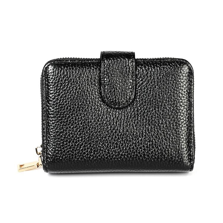Men Anti-magnetic Leather Rfid Wallet - Black - Coffee