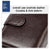 Men Anti-magnetic Leather Rfid Wallet - Black - Coffee