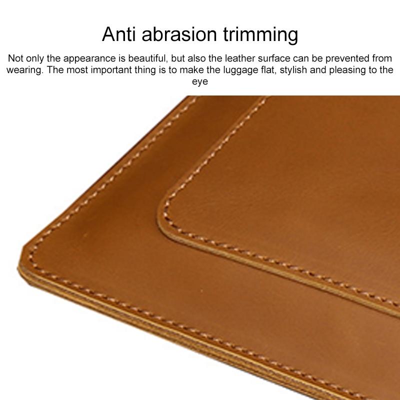 Premium Leather Business Laptop / Tablet Zipper Bag - Universal Fit - Coffee