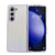 For Samsung Galaxy Z Fold4 5G Geometric Gradient Leather Phone Case - Pearlescent Finish - Silver