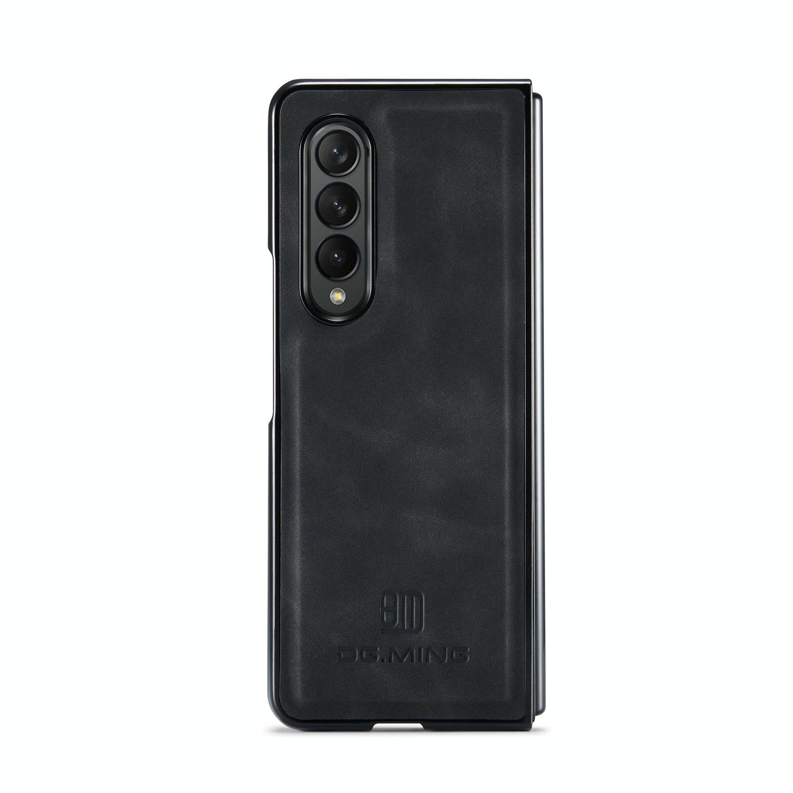 For Samsung Galaxy Z Fold4 5G Multi-Card Phone Case - Fits Dg.Ming M2 Series - Coffee