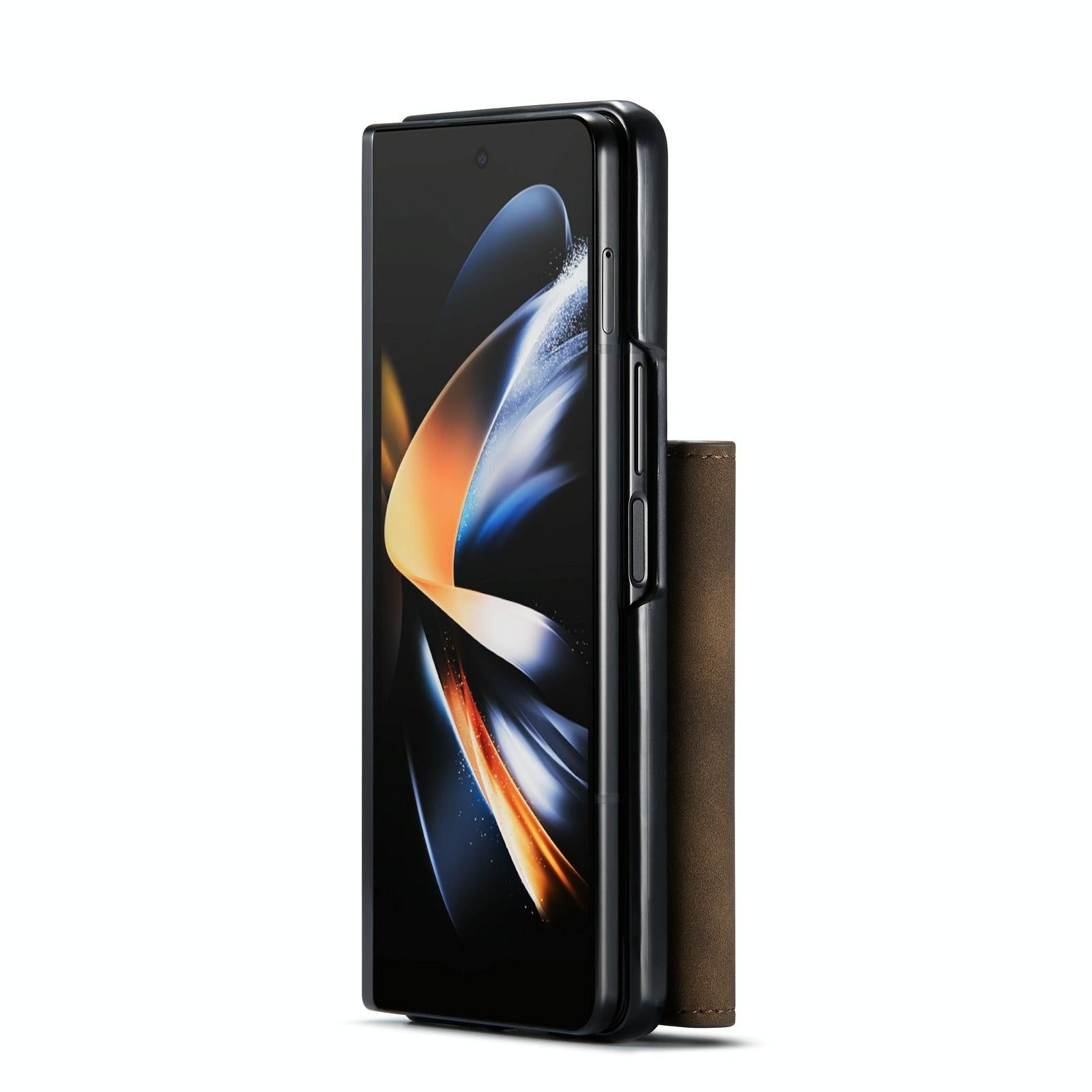 For Samsung Galaxy Z Fold4 5G Multi-Card Phone Case - Fits Dg.Ming M2 Series - Coffee