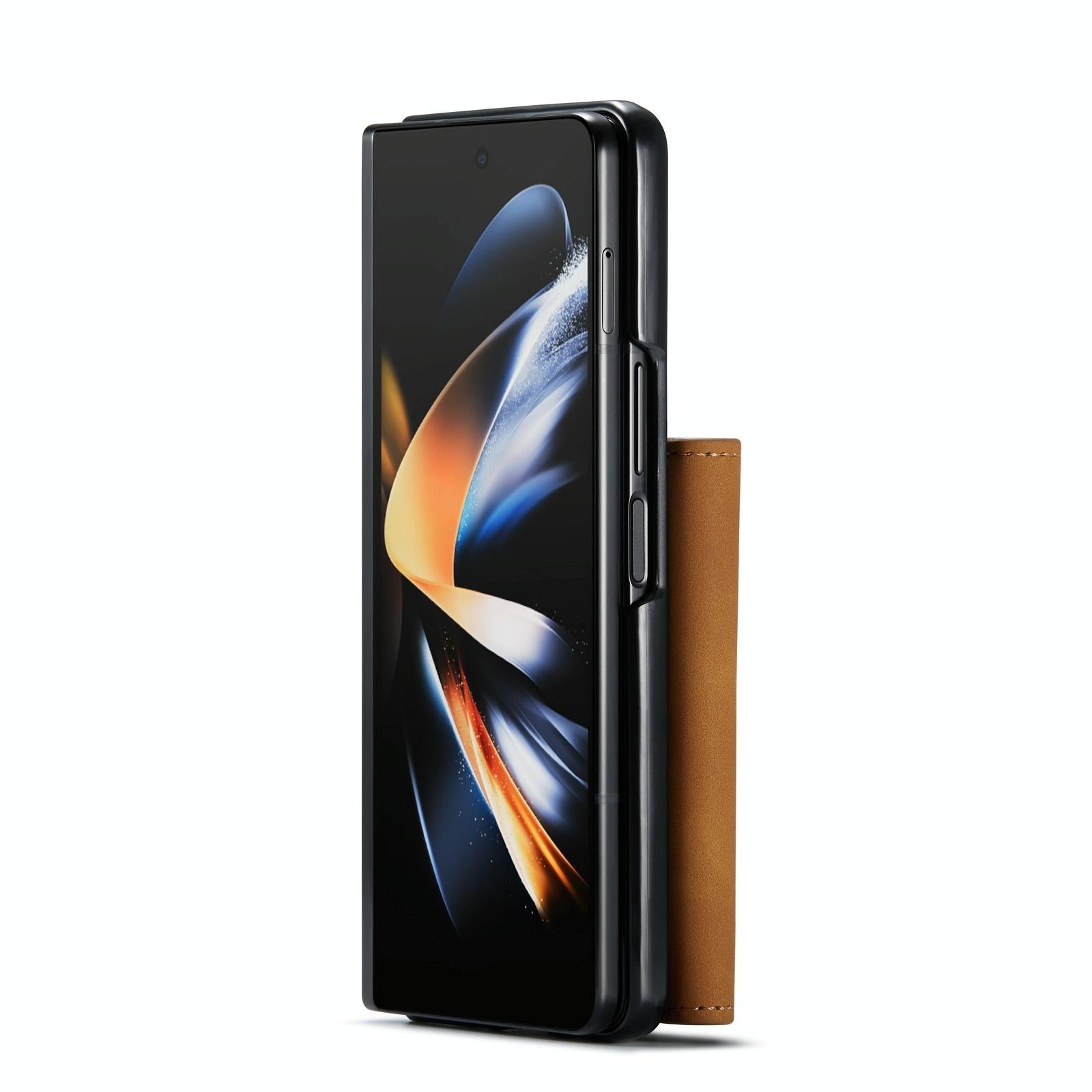 For Samsung Galaxy Z Fold4 5G Multi-Card Phone Case - Fits Dg.Ming M2 Series - Coffee