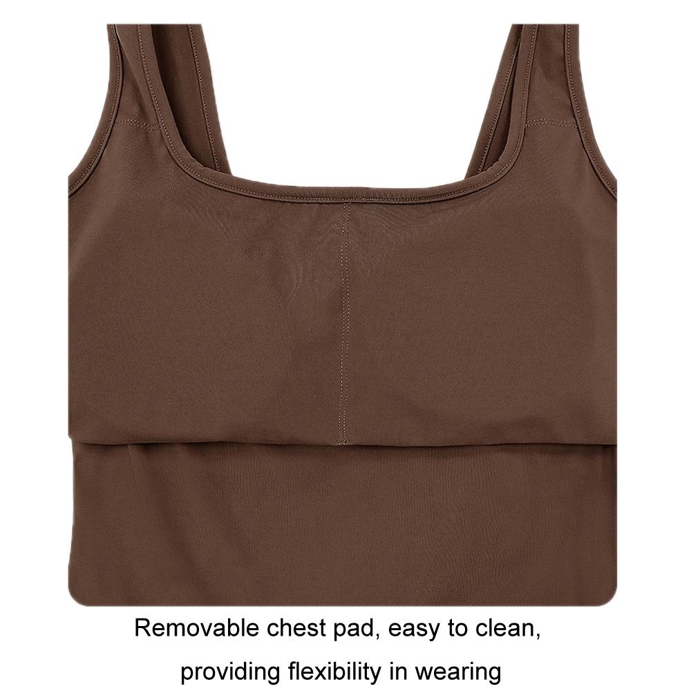 Yoga Bodysuit With Chest Pad Size L Tight Fit - Blue Gray - M
