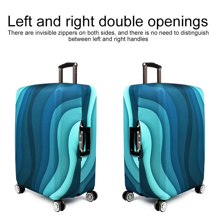 22-24 Inch Travel Suitcase Dust Covers - Elastic & Abrasion-resistant - Gradient Ripple