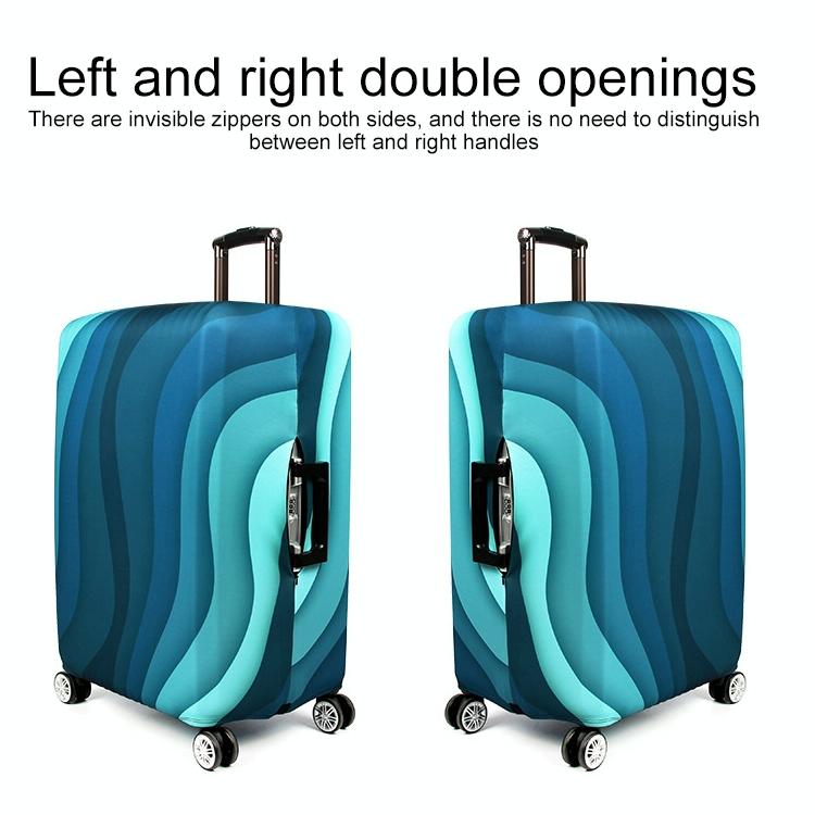 22-24 Inch Travel Suitcase Dust Covers - Elastic & Abrasion-resistant - Gradient Ripple