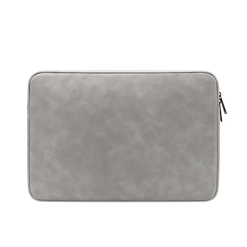 Lightweight Waterproof Lambskin Laptop Sleeve - Fits 14.1-15.4 Inches - Pink