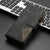 For Samsung Galaxy Z Fold4 5G Leather Zip Wallet With Rhombus Texture - Brown