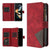 For Samsung Galaxy Z Fold4 5G Leather Zip Wallet With Rhombus Texture - Brown