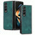 For Samsung Galaxy Z Fold4 5G Pu Back Cover - Solid Colour - Green