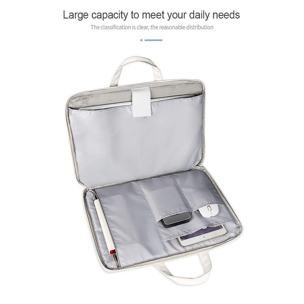 14.1-15.4 Inch Lightweight Printed Laptop Bag In Pu Material - Sheep Head