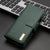 For Samsung Galaxy Z Fold4 5G Litchi Texture Zip Wallet - Green