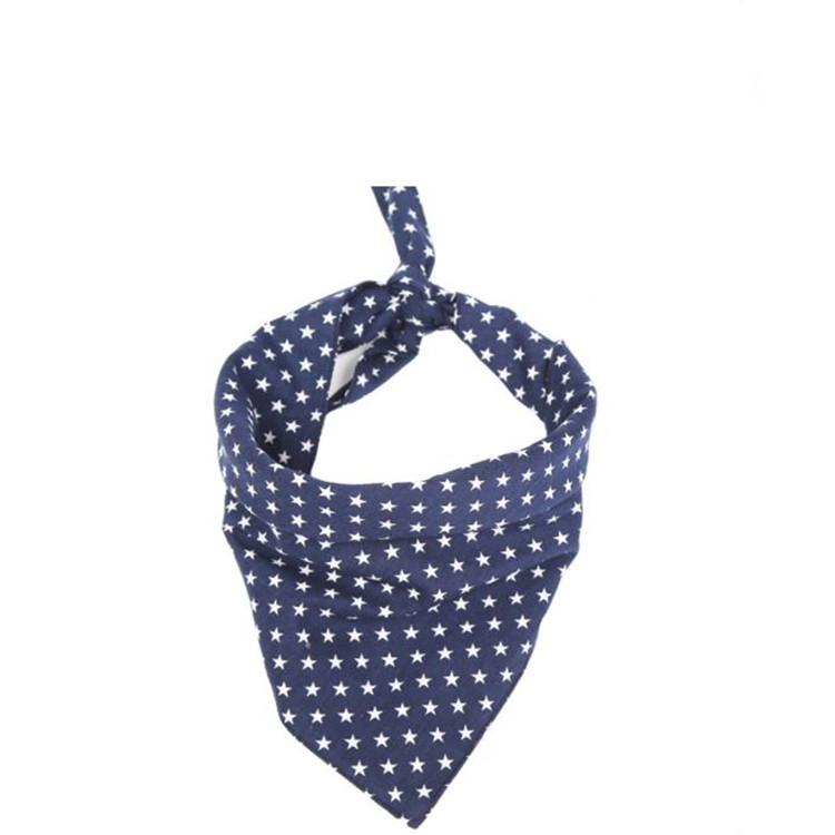 Pet Triangle Towel Christmas Snowflake Dog Saliva Towel - Size L - Orange