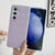 For Samsung Galaxy Z Fold4 5G Checkered Leather Phone Case With Pearlescent Finish - Pink