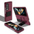 For Samsung Galaxy Z Fold4 5G Foldable 3D Design Phone Case - Wine Red