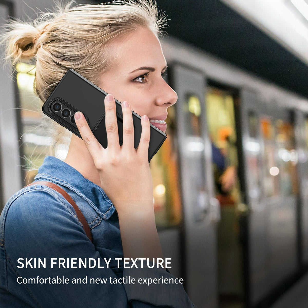 For Samsung Galaxy Z Fold4 5G Foldable 3D Design Phone Case - Wine Red