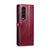 For Samsung Galaxy Z Fold4 5G Premium Crazy Horse Leather Phone Case - Wine Red
