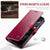 For Samsung Galaxy Z Fold4 5G Premium Crazy Horse Leather Phone Case - Wine Red