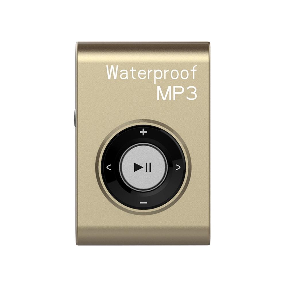 Waterproof Mp3 Player For Swimming & Diving 8Gb Memory Fm Radio Clip & Earphones - Blue