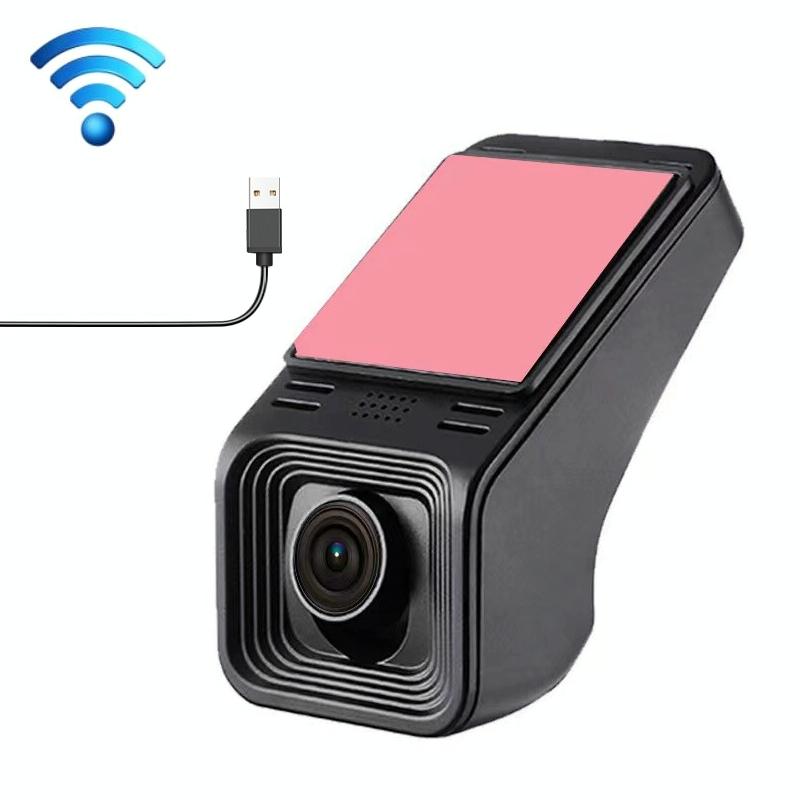 1080p Hd Car Recorder with Wifi for Parking Monitoring - With Button + Parking Monitoring Line