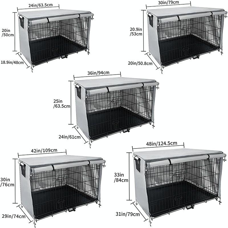 Outdoor Pet Cage Cover - Waterproof & Dustproof - 79x50.8x53cm - Beige