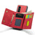 For Samsung Galaxy Z Fold4 5G Wallet Case - 3 Fold Multi Card Holder - Coffee