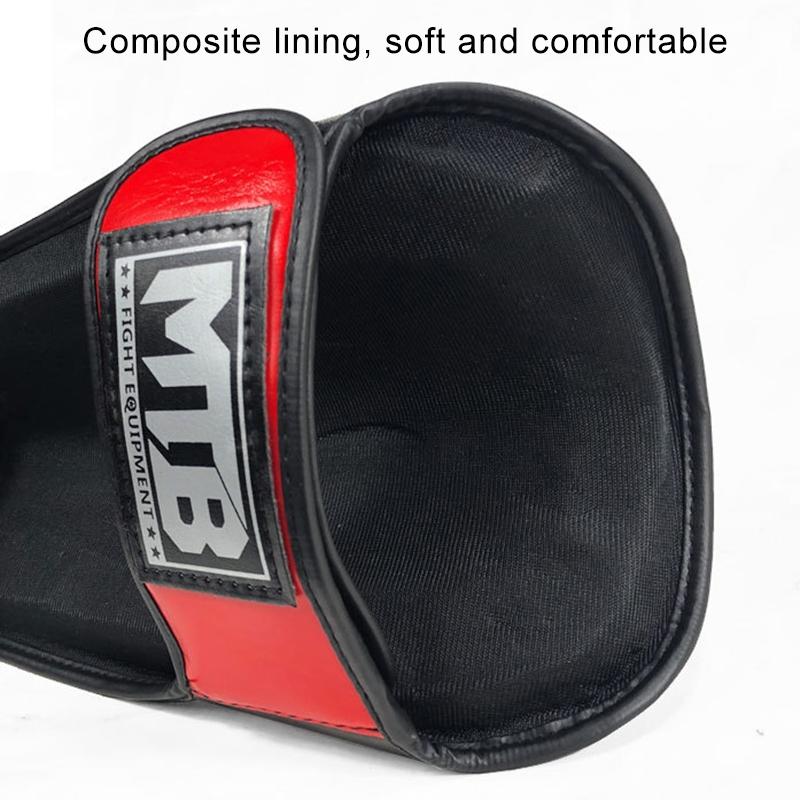 Training Leg Guards For Freestyle Grappling And Thai Boxing - Ankle Protection - Blue