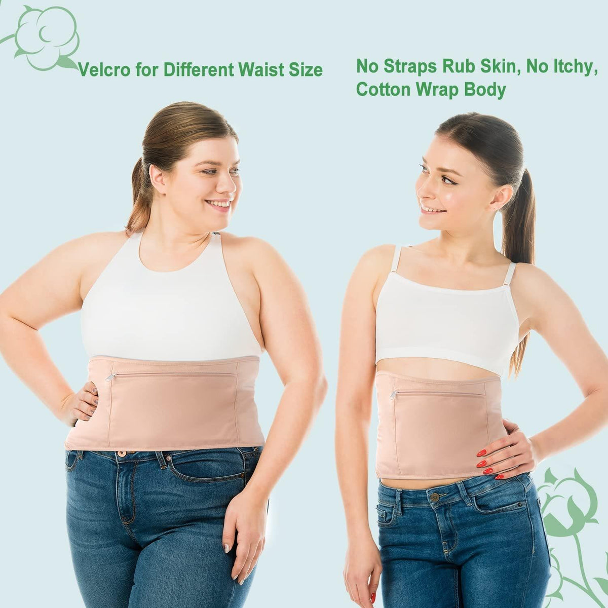 Leak-Proof Waist & Neck Support For Better Sleep - Waist + Neck White
