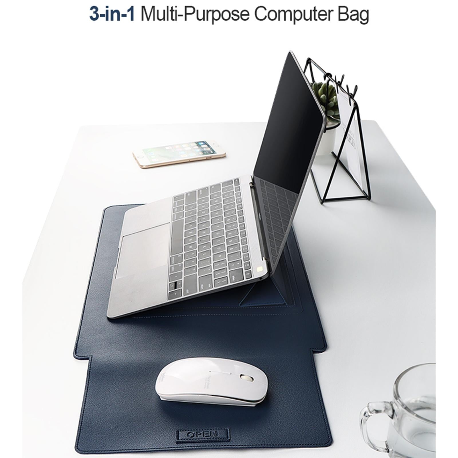 3-in-1 Multifunctional Laptop Bag for 14.1-15.4 Inch Devices in Pu Material - Cowhide Yellow