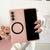 For Samsung Galaxy Z Fold4 5G Shockproof Magnetic Phone Case - Skin Protection - Pink