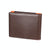 Anti-magnetic Leather Wallet with Zipper for Men - Rfid Protection - Coffee