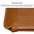 Premium Leather Business Laptop Bag With Zipper - Universal Fit - Coffee