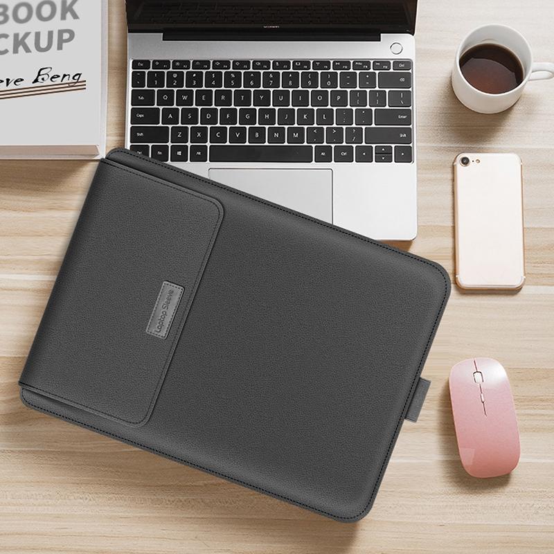 15 Inch 4-in-1 Computer Bracket Liner and Storage Bag - Brown