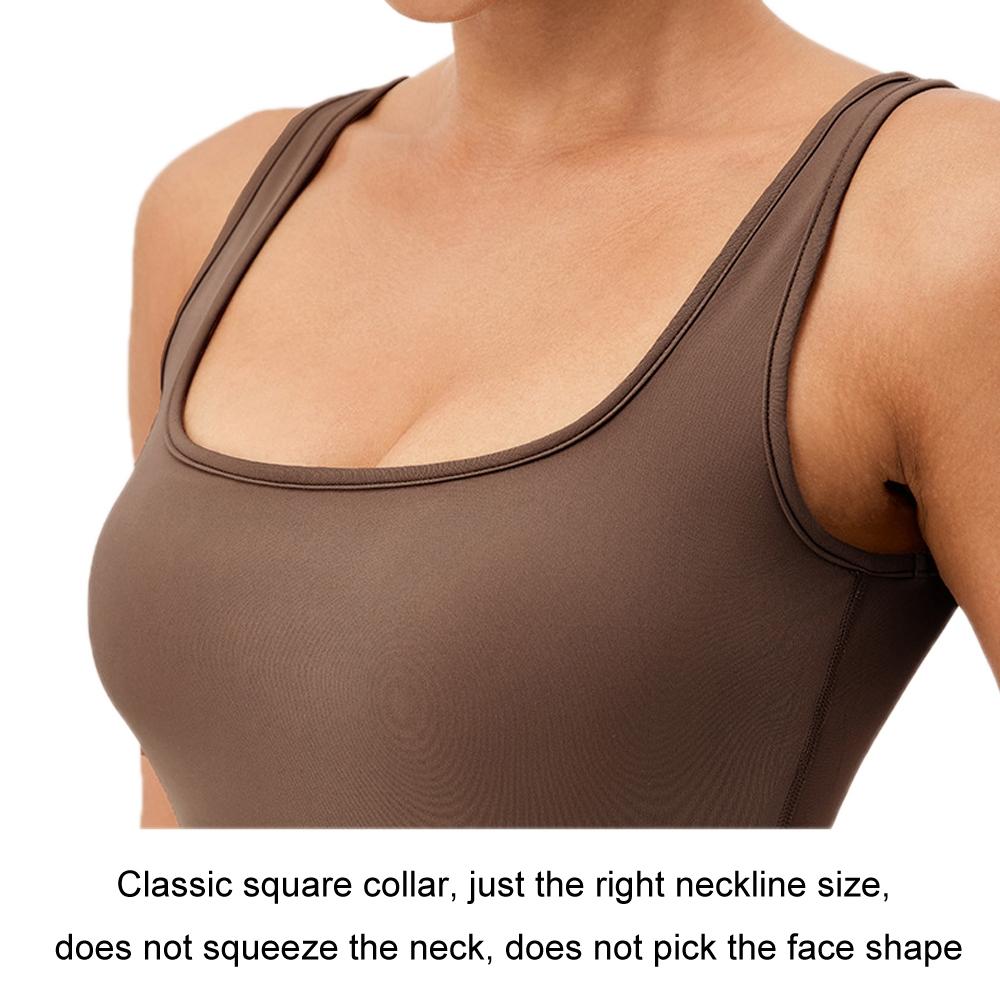 Yoga Bodysuit With Chest Pad Size L Tight Fit - Blue Gray - L